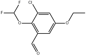 3-Chloro-2-(difluoromethoxy)-5-ethoxybenzaldehyde Structure