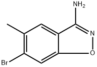 6-Bromo-5-methylbenzo[d]isoxazol-3-amine 구조식 이미지