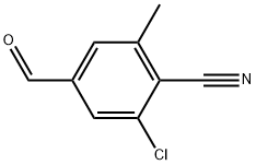 2-Chloro-4-formyl-6-methylbenzonitrile Structure