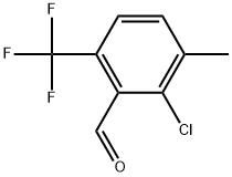 2-Chloro-3-methyl-6-(trifluoromethyl)benzaldehyde Structure