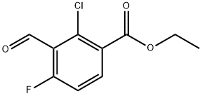 Ethyl 2-chloro-4-fluoro-3-formylbenzoate Structure