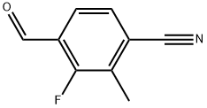 3-Fluoro-4-formyl-2-methylbenzonitrile Structure