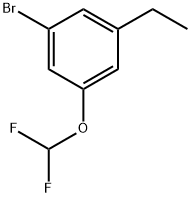 1-bromo-3-(difluoromethoxy)-5-ethylbenzene Structure