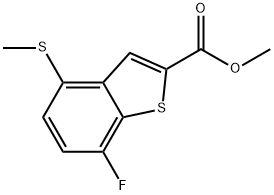 Methyl 7-fluoro-4-(methylthio)benzo[b]thiophene-2-carboxylate Structure