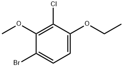 1-Bromo-3-chloro-4-ethoxy-2-methoxybenzene Structure