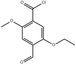 5-Ethoxy-4-formyl-2-methoxybenzoyl chloride Structure