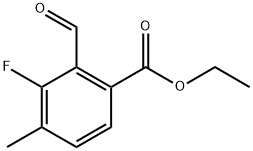 Ethyl 3-fluoro-2-formyl-4-methylbenzoate Structure