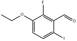 3-Ethoxy-2-fluoro-6-iodobenzaldehyde Structure