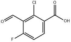 2-Chloro-4-fluoro-3-formylbenzoic acid 구조식 이미지