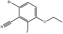 6-Bromo-3-ethoxy-2-fluorobenzonitrile Structure