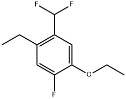 1-(Difluoromethyl)-5-ethoxy-2-ethyl-4-fluorobenzene Structure