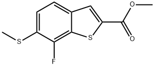 Methyl 7-fluoro-6-(methylthio)benzo[b]thiophene-2-carboxylate Structure