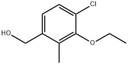 (4-Chloro-3-ethoxy-2-methylphenyl)methanol Structure