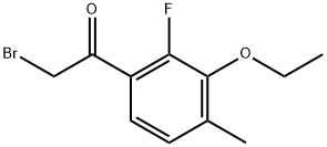 2-Bromo-1-(3-ethoxy-2-fluoro-4-methylphenyl)ethanone Structure