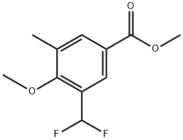 methyl 3-(difluoromethyl)-4-methoxy-5-methylbenzoate Structure