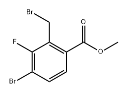 methyl 4-bromo-2-(bromomethyl)-3-fluorobenzoate Structure