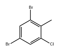 1,5-Dibromo-3-chloro-2-methylbenzene Structure