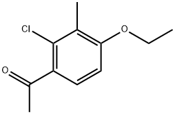 1-(2-Chloro-4-ethoxy-3-methylphenyl)ethanone Structure