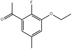 1-(3-Ethoxy-2-fluoro-5-methylphenyl)ethanone Structure