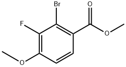 methyl 2-bromo-3-fluoro-4-methoxybenzoate 구조식 이미지