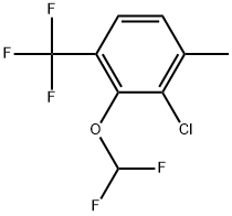 2-Chloro-3-(difluoromethoxy)-1-methyl-4-(trifluoromethyl)benzene Structure