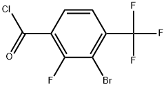 3-Bromo-2-fluoro-4-(trifluoromethyl)benzoyl chloride Structure