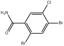 2,4-Dibromo-5-chlorobenzamide Structure