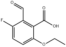 v6-ethoxy-3-fluoro-2-formylbenzoic acid Structure