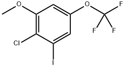 2-chloro-1-iodo-3-methoxy-5-(trifluoromethoxy)benzene Structure