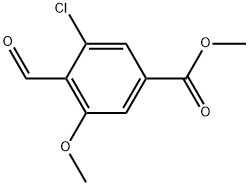 Methyl 3-chloro-4-formyl-5-methoxybenzoate Structure