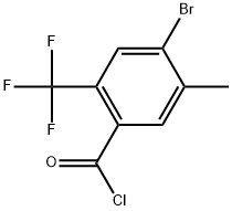 4-Bromo-5-methyl-2-(trifluoromethyl)benzoyl chloride Structure