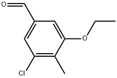 3-Chloro-5-ethoxy-4-methylbenzaldehyde Structure