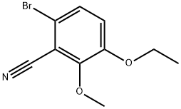 6-Bromo-3-ethoxy-2-methoxybenzonitrile 구조식 이미지