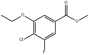 methyl 4-chloro-3-ethoxy-5-fluorobenzoate Structure