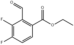 ethyl 3,4-difluoro-2-formylbenzoate Structure