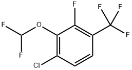 1-Chloro-2-(difluoromethoxy)-3-fluoro-4-(trifluoromethyl)benzene Structure