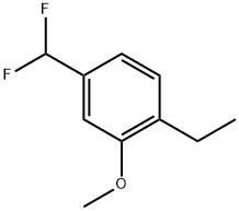 4-(Difluoromethyl)-1-ethyl-2-methoxybenzene Structure