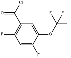 2,4-Difluoro-5-(trifluoromethoxy)benzoyl chloride Structure