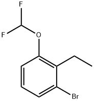 1-bromo-3-(difluoromethoxy)-2-ethylbenzene Structure