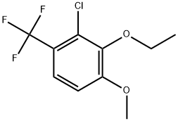 2-Chloro-3-ethoxy-4-methoxy-1-(trifluoromethyl)benzene Structure