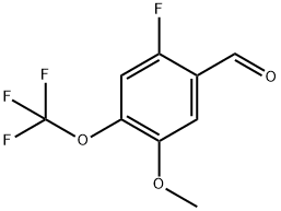 2-Fluoro-5-methoxy-4-(trifluoromethoxy)benzaldehyde Structure