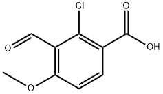 2-chloro-3-formyl-4-methoxybenzoic acid 구조식 이미지