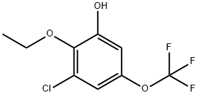 3-chloro-2-ethoxy-5-(trifluoromethoxy)phenol Structure