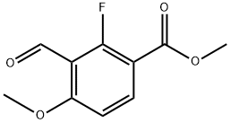 methyl 2-fluoro-3-formyl-4-methoxybenzoate Structure