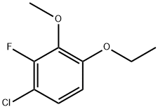 1-chloro-4-ethoxy-2-fluoro-3-methoxybenzene Structure