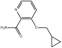 3-(Cyclopropylmethoxy)-2-pyridinecarboxamide Structure