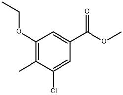 Methyl 3-chloro-5-ethoxy-4-methylbenzoate Structure