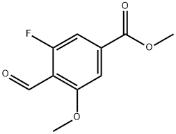 Methyl 3-fluoro-4-formyl-5-methoxybenzoate Structure