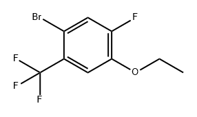 1-Bromo-4-ethoxy-5-fluoro-2-(trifluoromethyl)benzene Structure