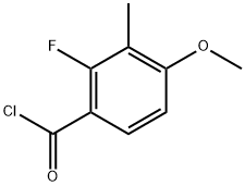 2-Fluoro-4-methoxy-3-methylbenzoyl chloride Structure